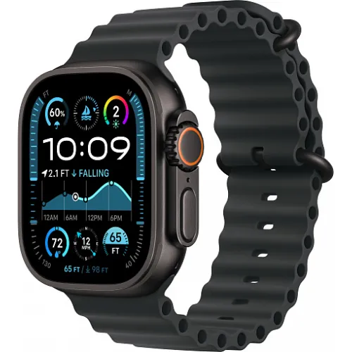Apple Watch Ultra 2 (2024) 49mm Black Titanium Case with Black Ocean Band