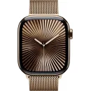 Apple Watch Series 10 46mm Gold Titanium Case with Milanese Loop, Gold